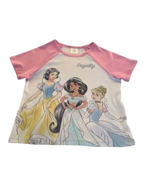 Girls Sz 8 Disney Princess Raglan Tee